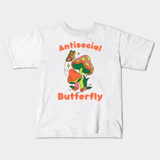 Antisocial butterfly Kids T-Shirt